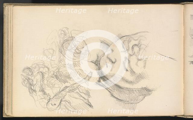 Studies Including Madame Cézanne, 1884/1887. Creator: Paul Cezanne.