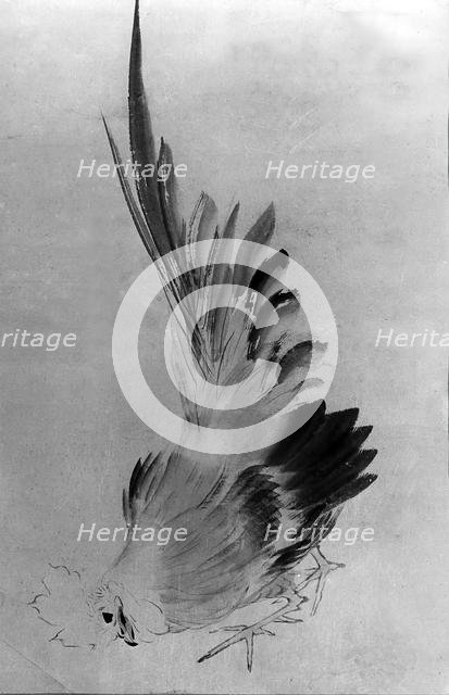 Cock. Creator: Hokusai.