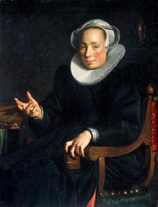 Portrait of Christina Wtewael van Halen (1568-1629), 1601. Artist: Wtewael, Joachim (1566-1638)