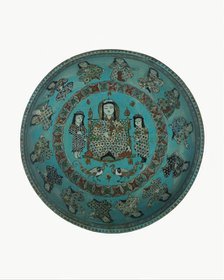 Bowl with a Ruler and Attendants, Iran, 12th-13th century. Creator: Unknown.