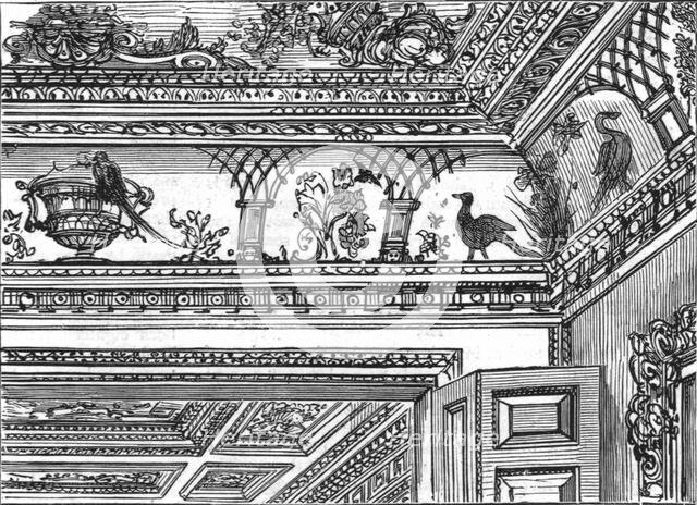 'An old London Mansion - 'Cowfields', 30 Old Burlington Street, ceilings to Drawing Room', 1886. Creator: Unknown.