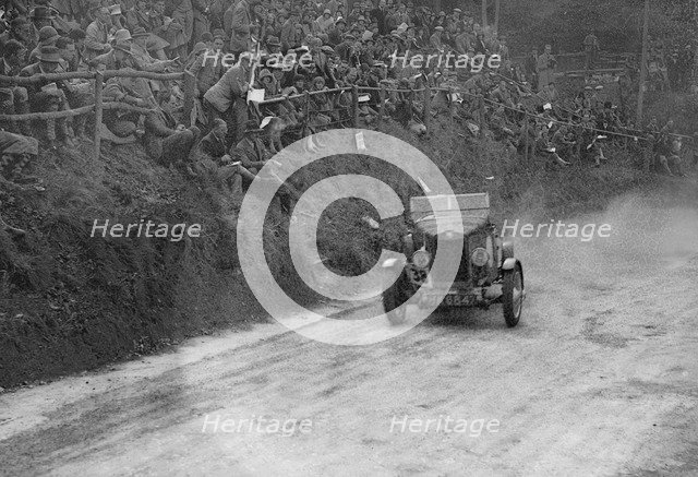Lea-Francis Hyper competing in the Shelsley Walsh Amateur Hillclimb, Worcestershire, 1929. Artist: Bill Brunell.