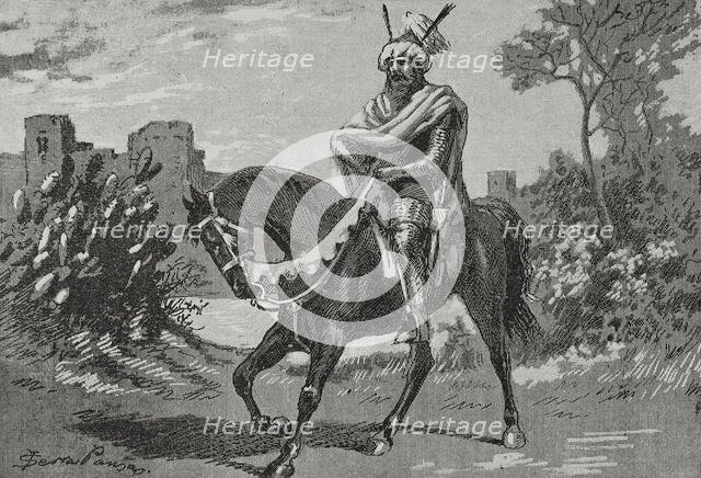 Abu Amir al-Mansur (c939-1002), 1890. Creator: Joan Serra y Pausas.