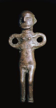 Bronze-age figure from Denmark, 9th century BC. Artist: Unknown