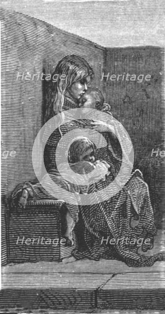 'A Cold Resting Place', 1872.  Creator: Gustave Doré.