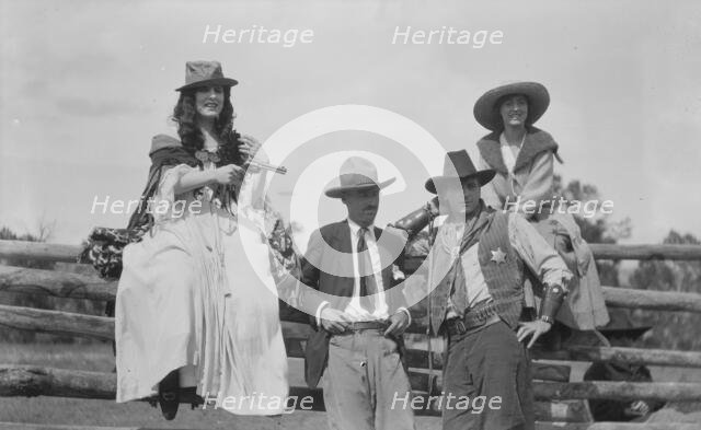 Movie set for a western, between 1896 and 1942. Creator: Arnold Genthe.