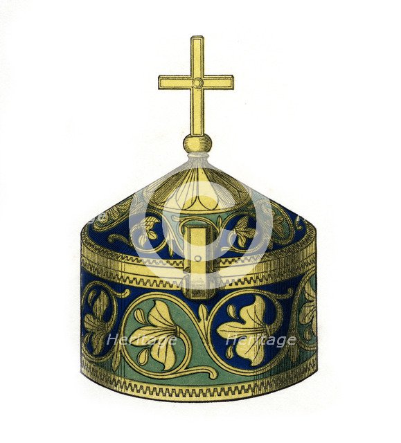 Pyx, 12th century, (1843).Artist: Henry Shaw