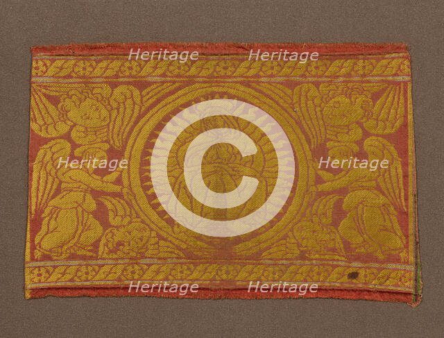 Fragment (From an Orphrey Band), Italy, 15th century. Creator: Unknown.