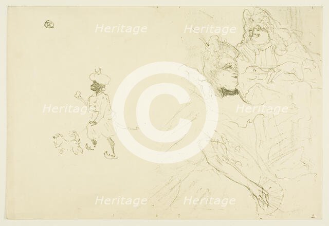 Cover for L'exemple de Ninon de Lenclos amoureuse, 1898. Creator: Henri de Toulouse-Lautrec.