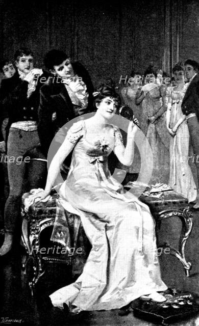 Pictures from the New Gallery: Selection by Reflection: The Cotillon -  J. Haynes-Williams, 1895. Creator: George Meisenbach.