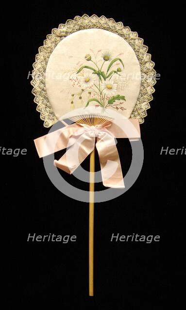 Fixed fan, American, 1880-89. Creator: Unknown.