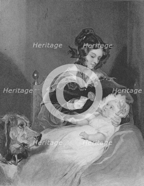 'Marchioness of Abercorn and Child', 1837. Artist: James Thomson.