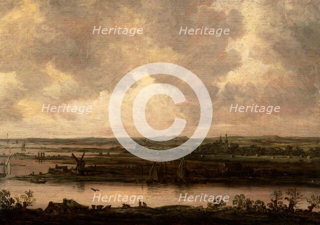 Panoramic View of the River Spaarne and the Haarlemmermeer, in or after 1644. Creator: Jan van Goyen.