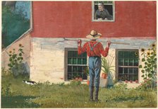In the Garden (Rustic Courtship), 1874. Creator: Winslow Homer.
