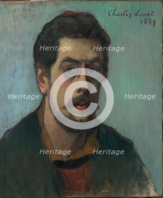 Self-portrait, 1889. Creator: Laval, Charles (1862-1894).
