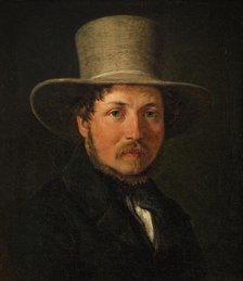 The Painter Christen Kobke, 1839. Creator: Wilhelm Marstrand.