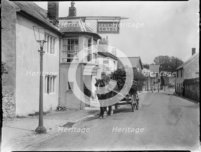 George Hotel, The Street, Charmouth, West Dorset, Dorset, 1925. Creator: Katherine Jean Macfee.