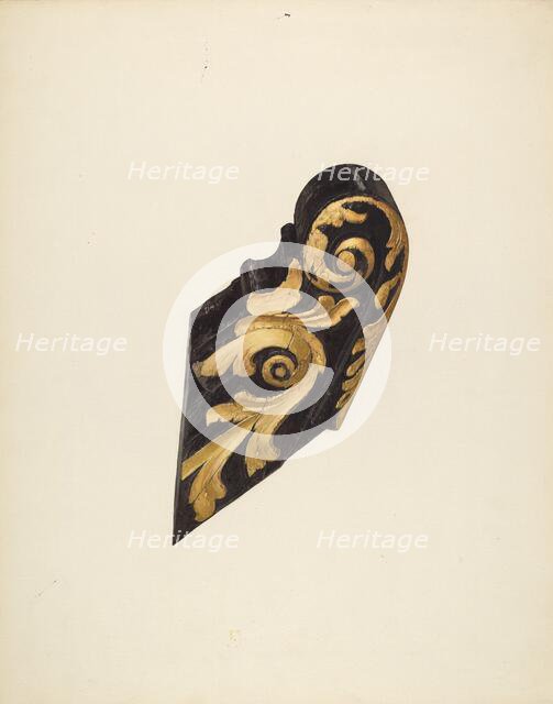 Ship's Billethead, c. 1938. Creator: Jane Iverson.