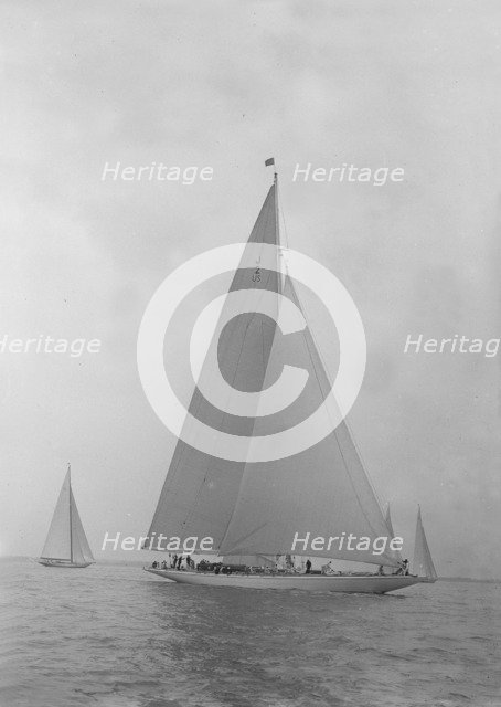 The American J-Class yacht 'Yankee', 1935. Creator: Kirk & Sons of Cowes.