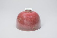 Peachbloom-glazed waterdropper (taibaizun), Qing dynasty, Kangxi reign (1662-1722). Creator: Unknown.
