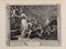 The Idle 'Prentice Betrayed by his Whore and Taken into a Night Cellar with his Accomplice, 1747. Creator: Hogarth, William (1697-1764).