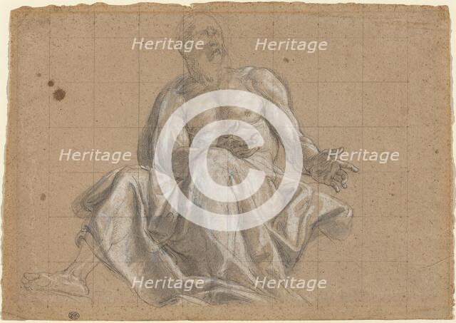 An Elderly Man in Classical Drapery, 18th century. Creator: Unknown.