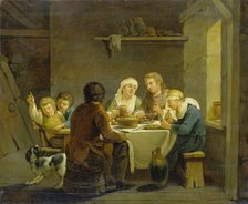 A Family at Table, 1770-1774. Creator: Georg Melchior Kraus.
