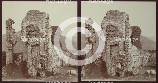 Corfe Castle, Corfe Castle, Purbeck, Dorset, 1913. Creator: Walter Edward Zehetmayr.