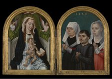 Madonna with Three Donors, 1486. Creator: Master of the Saint Ursula Legend.