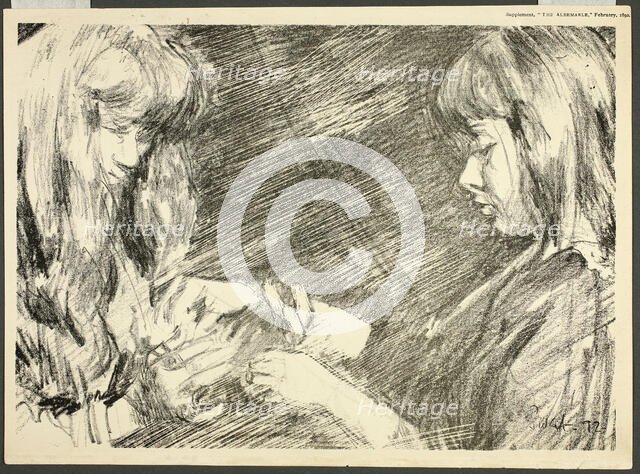 Cat's Cradle, 1892. Creator: Walter Richard Sickert.
