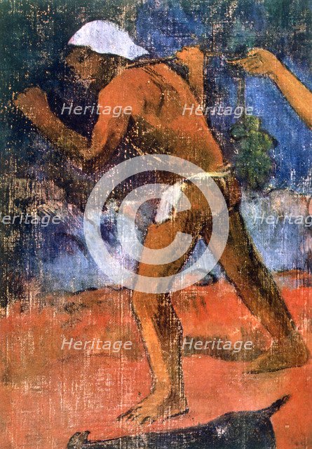 'Scene from Tahitian Life' (detail), 1896. Artist: Paul Gauguin