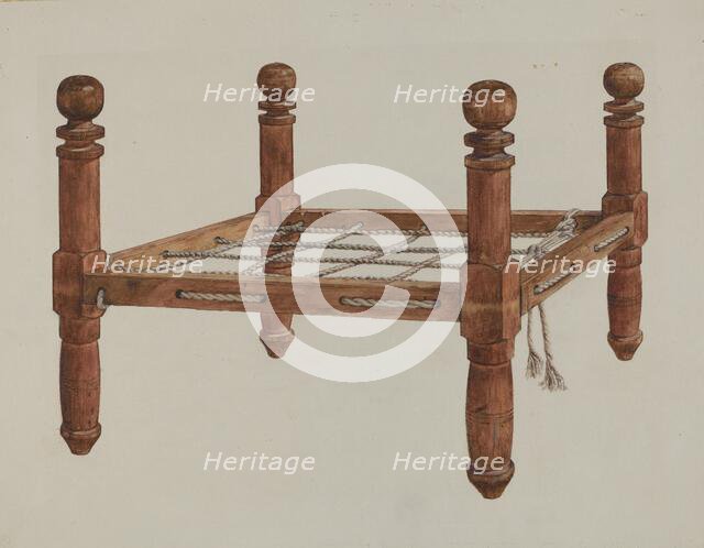 Doll's Bed, c. 1937. Creator: Max Fernekes.