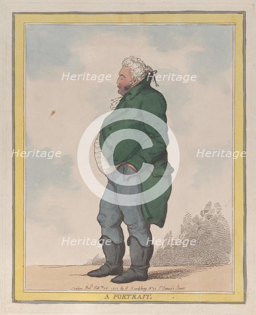 A Portrait (George, 3rd Earl of Pomfret), February 26, 1812., February 26, 1812. Creator: Thomas Rowlandson.
