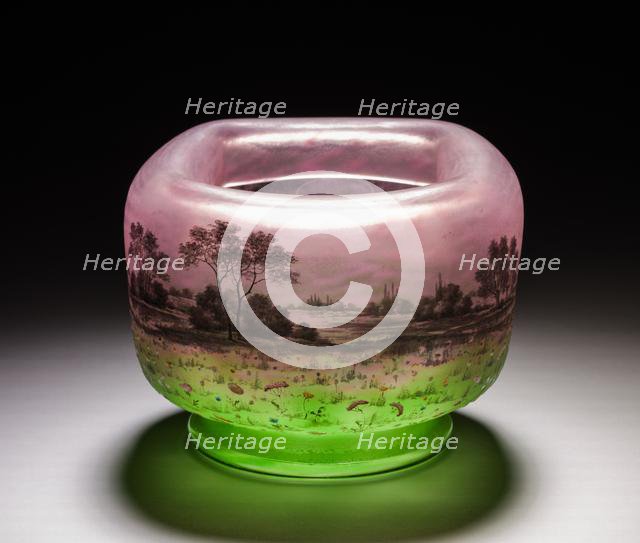 Bowl, late 1800s - early 1900s. Creator: Daum Brothers (French).