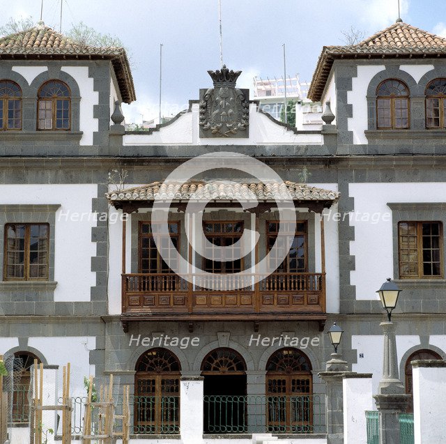 Façade of the City Hall of Teror in Gran Canaria.