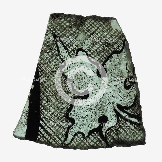 Glass Fragment, British, 14th century. Creator: Unknown.