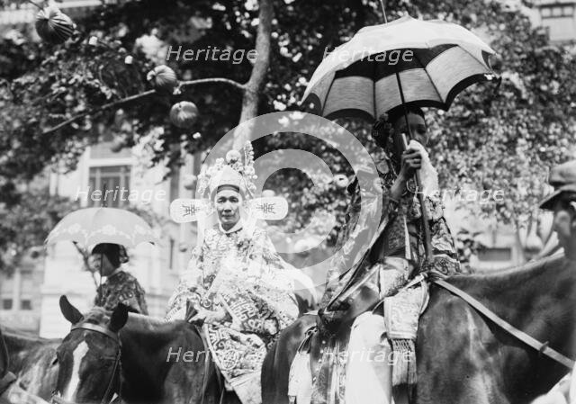 Chinese women in N.Y. 4th July parade, between c1910 and c1915. Creator: Bain News Service.