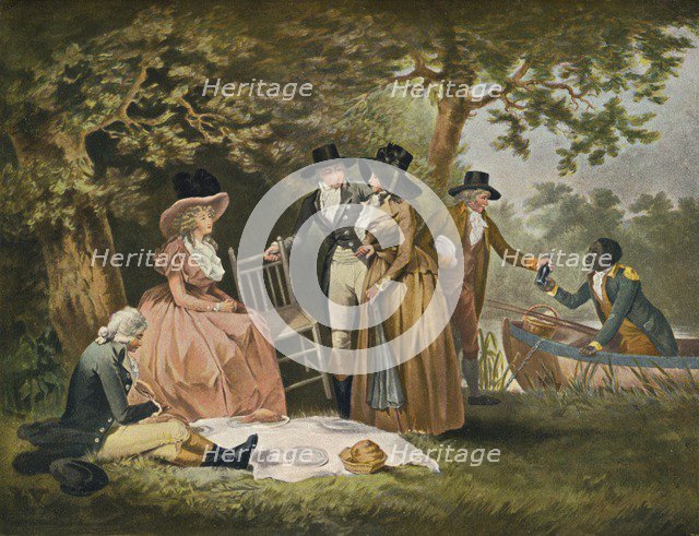 Anglers' Repast, 1789, (1902). Artist: William Ward
