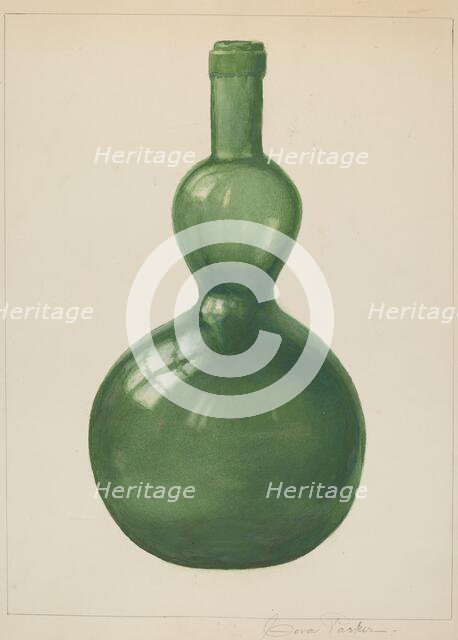 Green Bottle, c. 1938. Creator: Cora Parker.