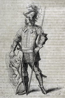 Visigothic Hispania - Goth prince, 1852.   Creator: Unknown.