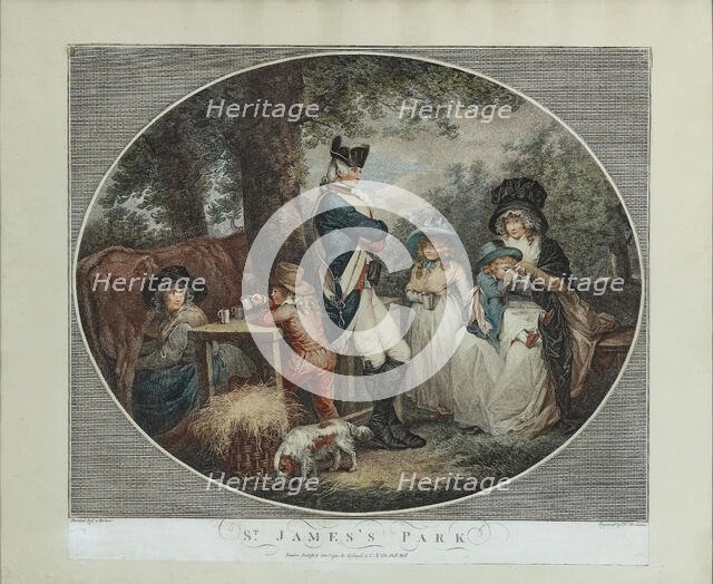 St James's Park, 1790. Creator: Soiron, François David (1764-1796).