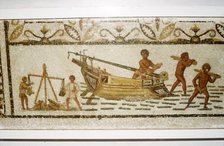 Roman Sea mosaic, 2nd-3rd century Artist: Unknown.