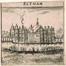 Eltham Palace, London, c1653. Artist: Peter Stent.