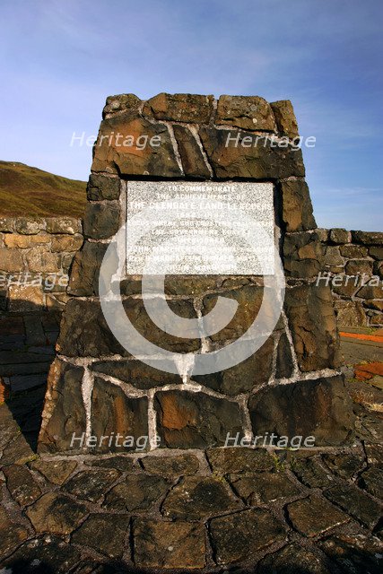 Glendale Land Leaguers Memorial, Skye, Highland, Scotland.