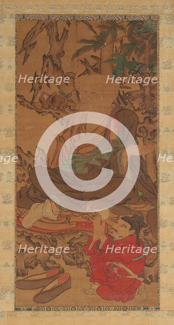 Luohan and Attendant, 1368-1644. Creator: Unknown.