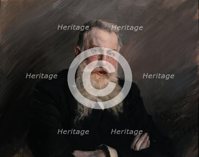 Portrait of Antonio Starabba, Marchese di Rudinì (1839-1908) , 1898. Creator: Boldini, Giovanni (1842-1931).