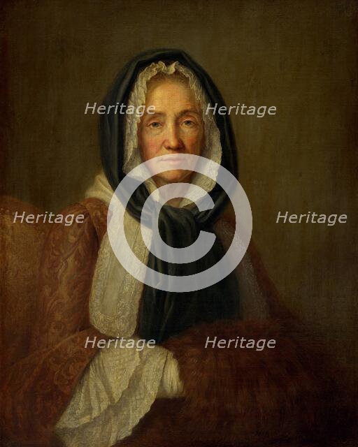 Old Woman with a Muff, second half 18th century. Creator: Unknown.