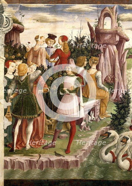Allegory of April: Triumph of Venus , 1468-1470. Creator: Francesco del Cossa (1436-1478).