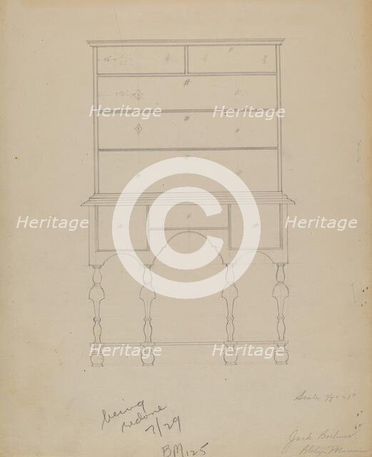 Chest, 1935/1942. Creator: Eugene Barrell.