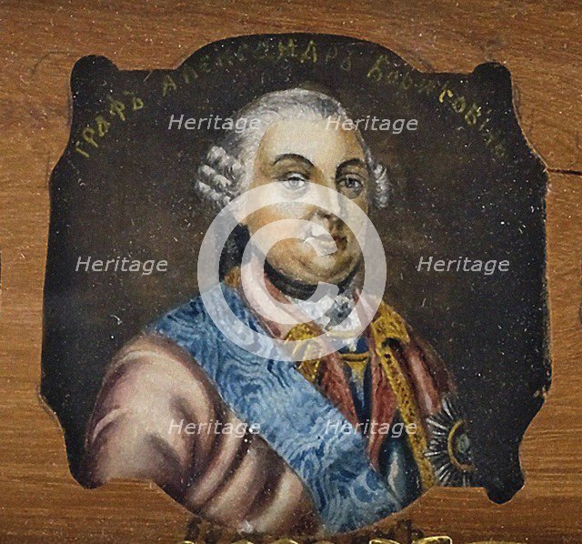 Portrait of Count Alexander Borisovich Buturlin (1694-1767), Mid of the 19th century. Artist: Anonymous  